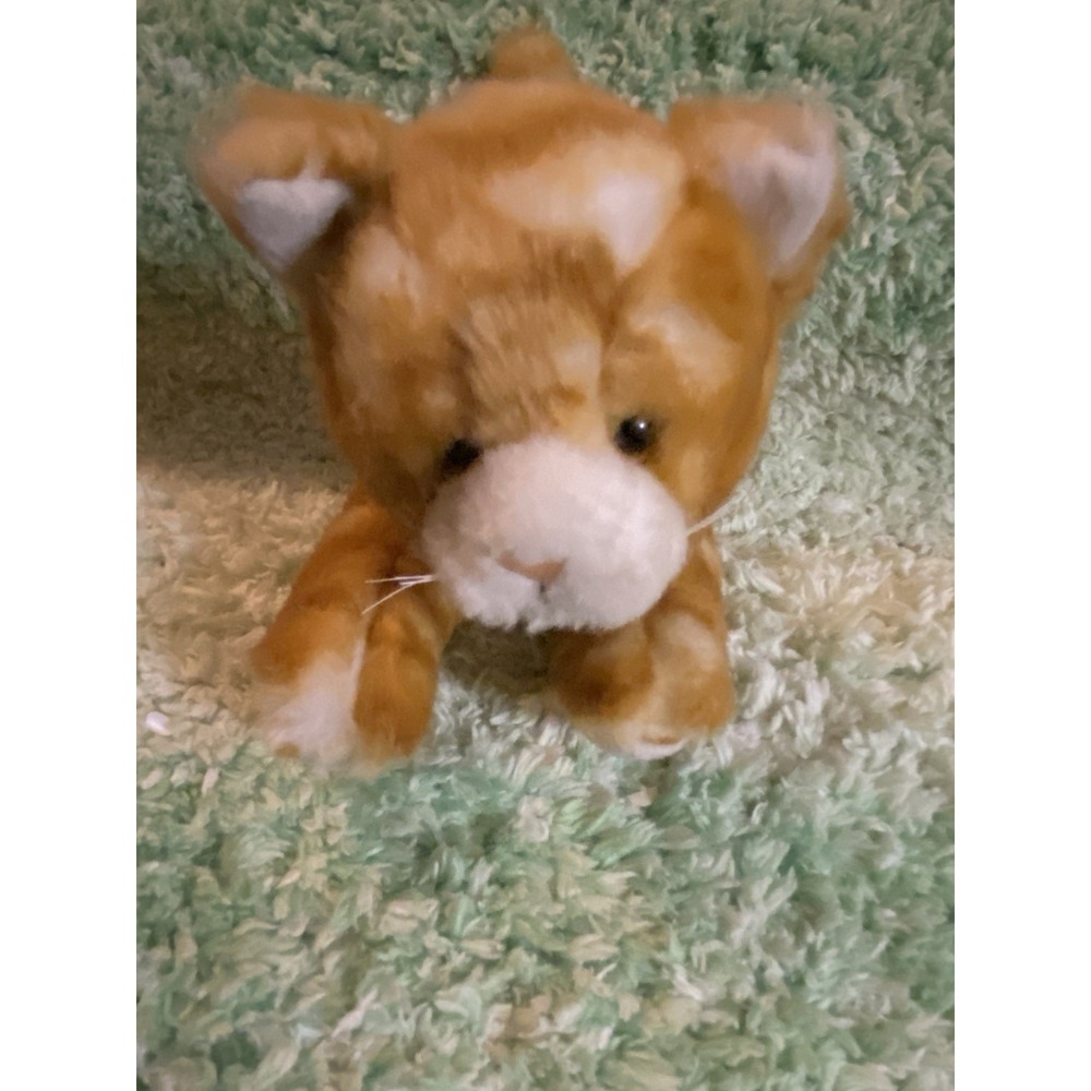 Russ Berrie 9" Realistic Ginger Orange Tabby Cat Kitten Plush